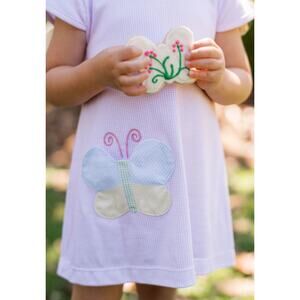 Lullaby Set Pink Gingham Butterfly Faith Dress